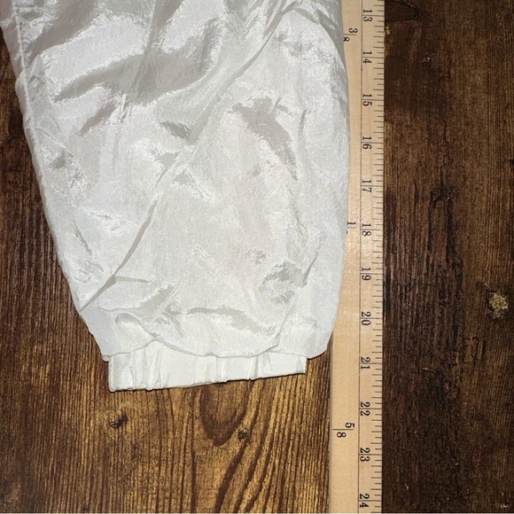 Maggie Barnes Jacket Womens XL 1X White Nylon Vintage Sun Hoodie Windbreaker - Picture 8 of 9